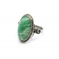 Кольцо амазонит "Овал" 18*28мм.