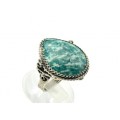 Кольцо амазонит 23*26мм