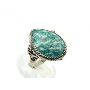 Кольцо амазонит 23*26мм