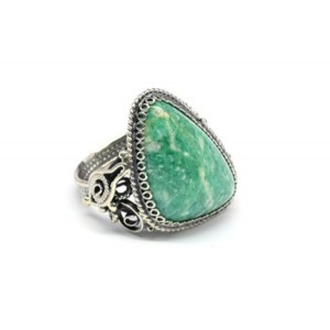 Кольцо амазонит "Грация"19*25мм