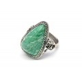 Кольцо амазонит "Грация" 20*28мм