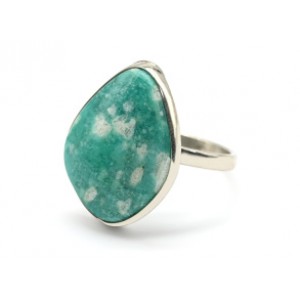 Кольцо с амазонитом "Грация" 17*23мм. Кольцо с амазонитом "Грация" 17*23мм.