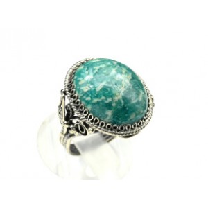 Кольцо амазонит 20*23мм.