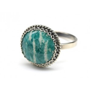 Кольцо амазонит " Круг " 15мм Кольцо амазонит " Круг " 15мм