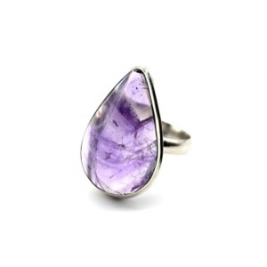 Кольцо аметист "Капля" 18*27мм. Кольцо аметист "Капля" 18*27мм.