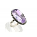 Кольцо аметист 17*27мм