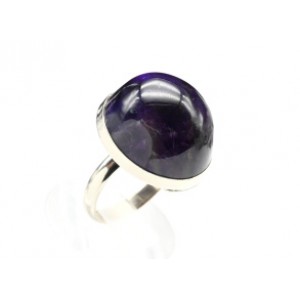 Кольцо с аметистом "Овал" 21*23мм.