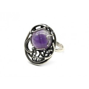 Кольцо аметист 20*26мм. Кольцо аметист 20*26мм.