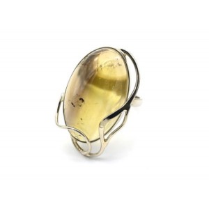 Кольцо цитрин 22*33мм