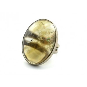 Кольцо цитрин " Овал" 24*32мм