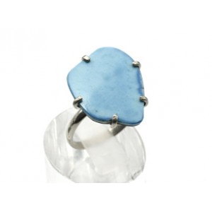 Кольцо с бирюзой 18*22мм.