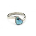 Кольцо из бирюзы "Грация" 8*9мм