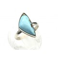 Кольцо с бирюзой "Грация" 10*19мм