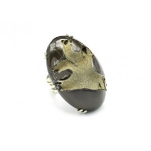 Кольцо аммонит 30*45мм