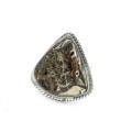 Кольцо с аммонитом 34*34мм