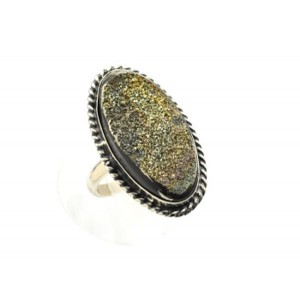 Кольцо аммонит "Овал" 19*33мм