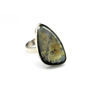 Кольцо с аммонитом 17*29мм