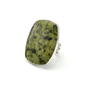 Кольцо змеевик "Прямоугольник" 31*39мм.