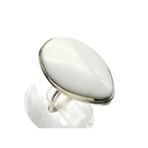 Кольцо кахолонг "Овал" 29*34мм