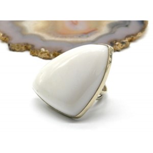 Кольцо кахолонг "Грация" 34*47мм