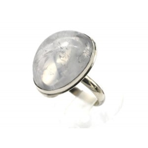 Кольцо розовый кварц "Овал" 21*26мм