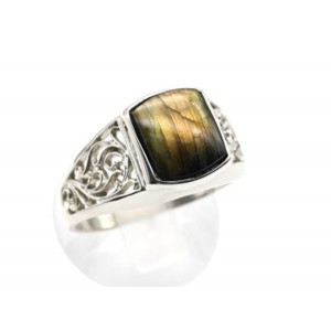 Печатка мужская с лабрадором 12*14мм, размер-24