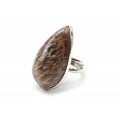 Кольцо солнечный камень "Капля" 21*37мм Кольцо солнечный камень "Капля" 21*37мм