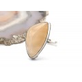 Кольцо из беломорита "Грация" 16*27мм Кольцо из беломорита "Грация" 16*27мм