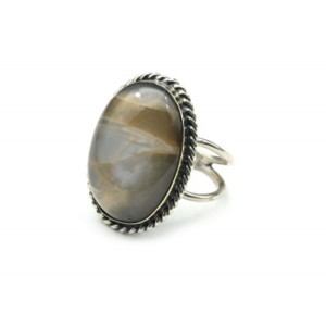 Кольцо беломорит 21*28мм