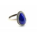 Кольцо лазурит "Грация" 11*16мм