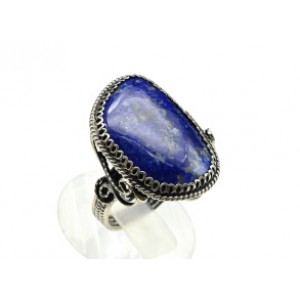 Кольцо лазурит "Грация" 19*27мм