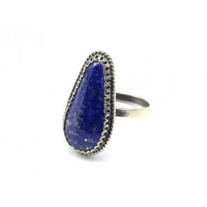 Кольцо лазурит "Капля" 13*23мм