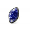 Кольцо лазурит "Грация" 22*33мм