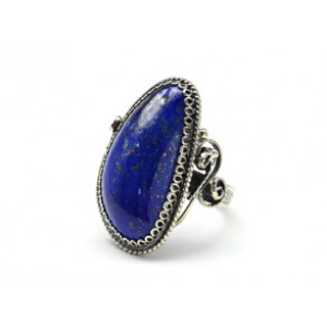 Кольцо лазурит "Грация" 16*28мм