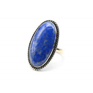 Кольцо лазурит "Овал" 20*33мм.