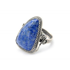Кольцо лазурит "Грация" 22*32мм