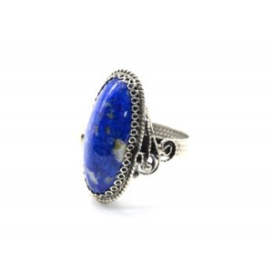 Кольцо лазурит "Овал" 14*27мм