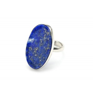 Кольцо с лазуритом "Овал" 17*28мм