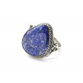 Кольцо лазурит "Грация" 25*28мм