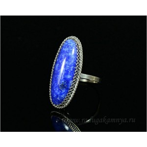 Кольцо лазурит 14*30мм