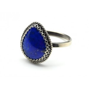 Кольцо лазурит "Капля" 15*17мм