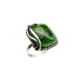 Кольцо хромдиопсид 18*21мм
