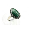 Кольцо малахит 12*17мм