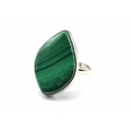 Кольцо малахит "Грация" 20*29мм