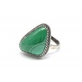 Кольцо малахит "Грация" 18*25мм