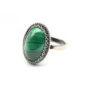 Кольцо малахит 13*18мм Кольцо малахит 13*18мм