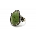 Кольцо нефрит "Грация" 21*27мм