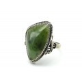 Кольцо нефрит "Грация" 24*33мм