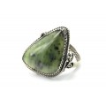 Кольцо нефрит "Грация" 24*33мм