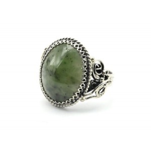 Кольцо нефрит "Овал" 18*22мм